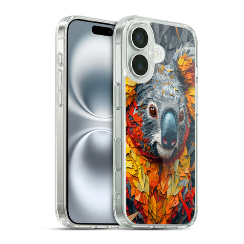 Haroulita Mix Art Animals Koala Soft Gel Case for Apple iPhone 16 & MagSafe