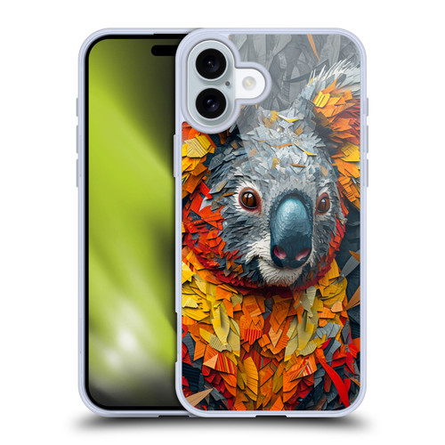 Haroulita Mix Art Animals Koala Soft Gel Case for Apple iPhone 16 Plus