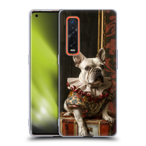 Haroulita Mix Art Animals Bulldog Soft Gel Case for OPPO Find X2 Pro 5G