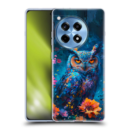 Haroulita Mix Art Animals Owl In Flowers Soft Gel Case for OPPO OnePlus Ace 3 5G