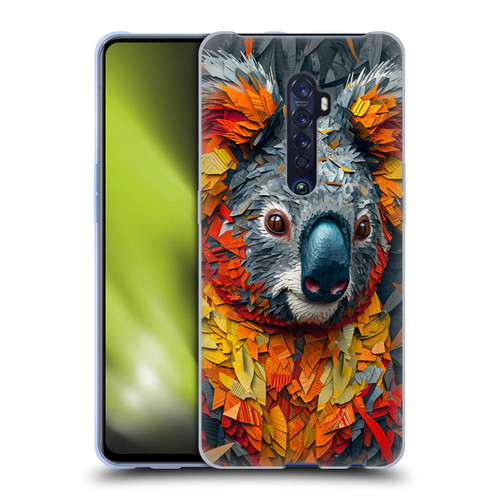 Haroulita Mix Art Animals Koala Soft Gel Case for OPPO Reno 2