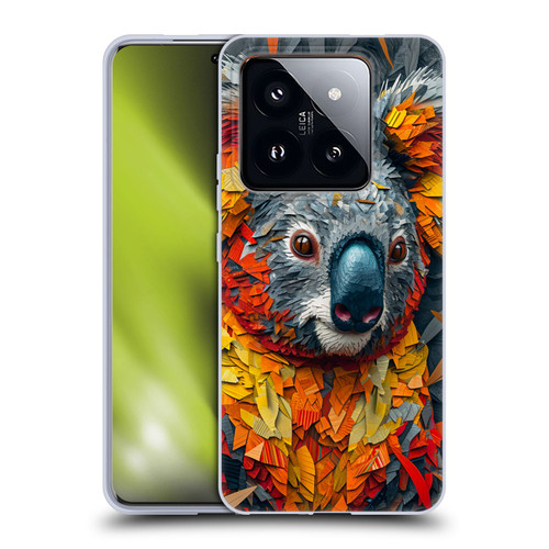 Haroulita Mix Art Animals Koala Soft Gel Case for Xiaomi 14 Pro
