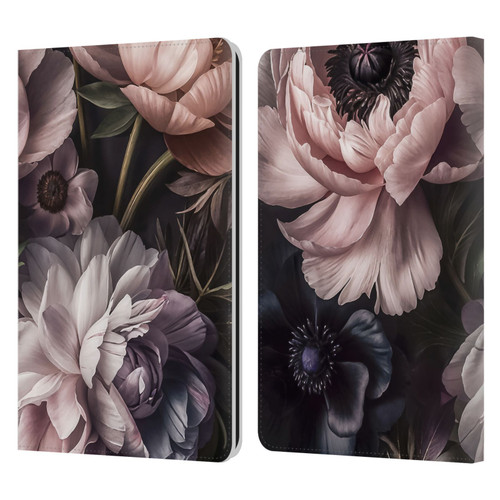 LebensArt Birds And Floral Baroque Smoke Leather Book Wallet Case Cover For Amazon Kindle Paperwhite 1 / 2 / 3