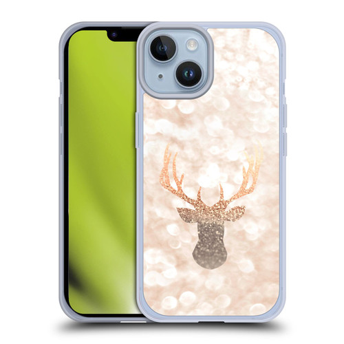 Monika Strigel Champagne Gold Deer Soft Gel Case for Apple iPhone 14