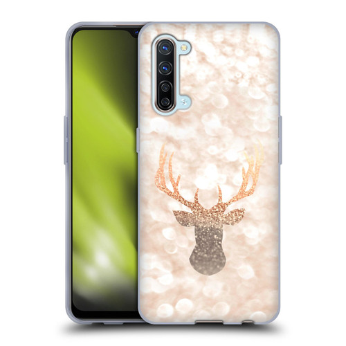 Monika Strigel Champagne Gold Deer Soft Gel Case for OPPO Find X2 Lite 5G