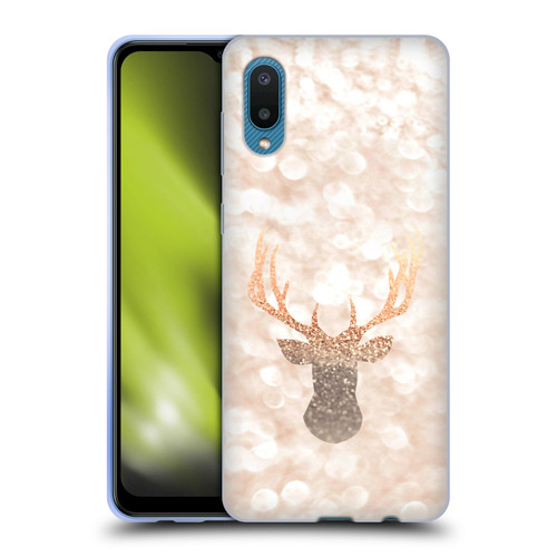 Monika Strigel Champagne Gold Deer Soft Gel Case for Samsung Galaxy A02/M02 (2021)