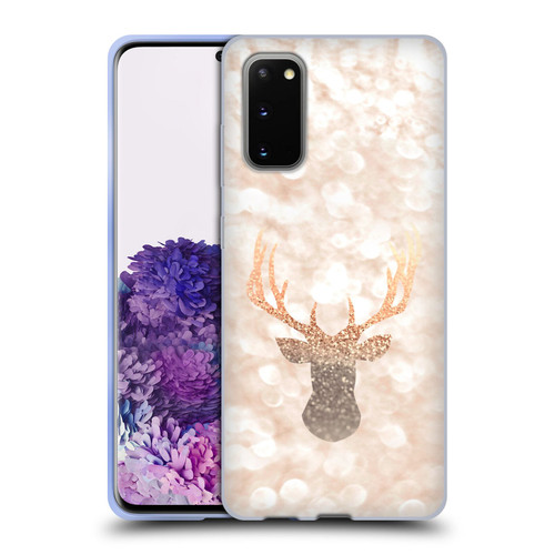 Monika Strigel Champagne Gold Deer Soft Gel Case for Samsung Galaxy S20 / S20 5G