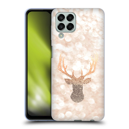 Monika Strigel Champagne Gold Deer Soft Gel Case for Samsung Galaxy M33 (2022)