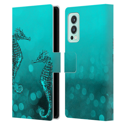 LebensArt Mix Art Seahorse Leather Book Wallet Case Cover For OnePlus Nord 2 5G