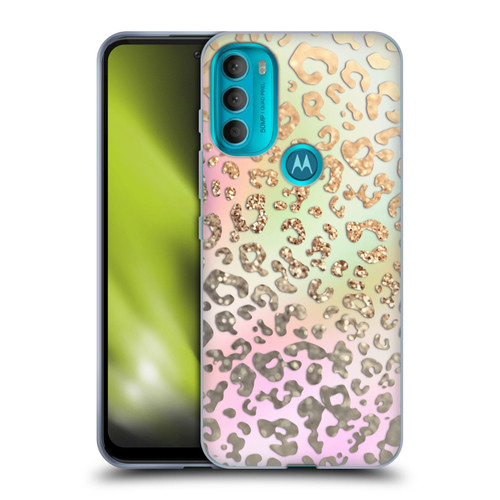 Monika Strigel Dreamland Gold Leopard Soft Gel Case for Motorola Moto G71 5G