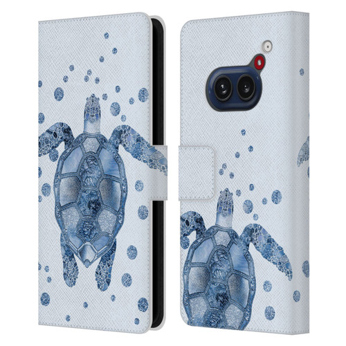 LebensArt Nature Turtle Leather Book Wallet Case Cover For Nothing Phone (2a)