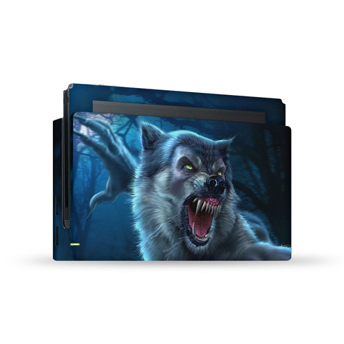 Tom Wood Monsters & Horrors Werewolf Vinyl Sticker Skin Decal Cover for Nintendo Switch Console & Dock
