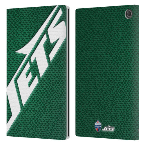 NFL 2024 International Games London Jets Leather Book Wallet Case Cover For Amazon Fire Max 11 2023