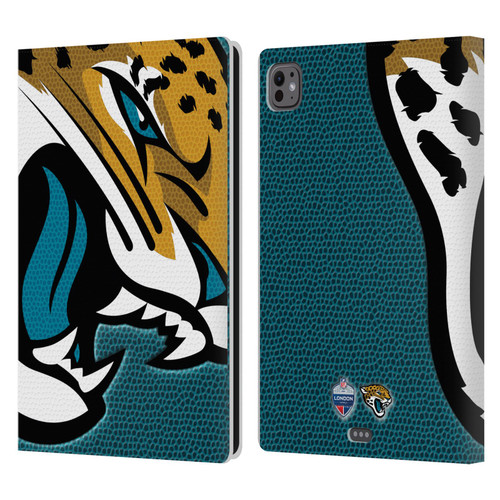 NFL 2024 International Games London Jaguars Leather Book Wallet Case Cover For Apple iPad Pro 11 M4 2024