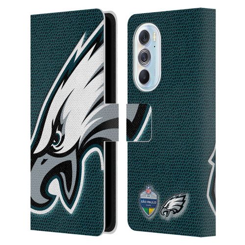 NFL 2024 International Games São Paulo Eagles Leather Book Wallet Case Cover For Motorola Edge X30