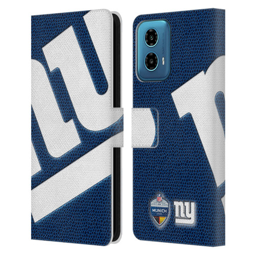 NFL 2024 International Games Munich Giants Leather Book Wallet Case Cover For Motorola Moto G34 5G