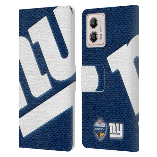 NFL 2024 International Games Munich Giants Leather Book Wallet Case Cover For Motorola Moto G53 5G