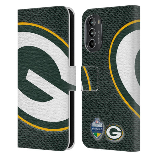 NFL 2024 International Games São Paulo Packers Leather Book Wallet Case Cover For Motorola Moto G82 5G