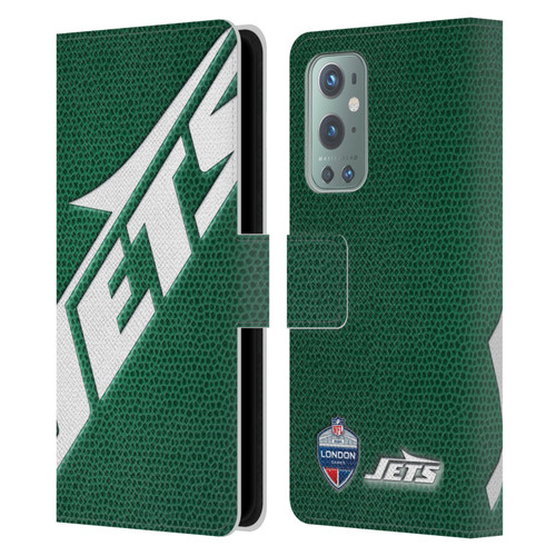 NFL 2024 International Games London Jets Leather Book Wallet Case Cover For OnePlus 9