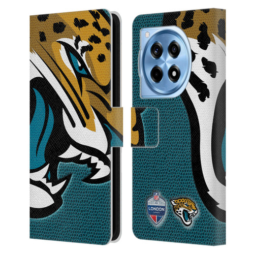 NFL 2024 International Games London Jaguars Leather Book Wallet Case Cover For OnePlus 12R