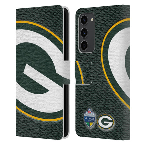 NFL 2024 International Games São Paulo Packers Leather Book Wallet Case Cover For Samsung Galaxy S23+ 5G