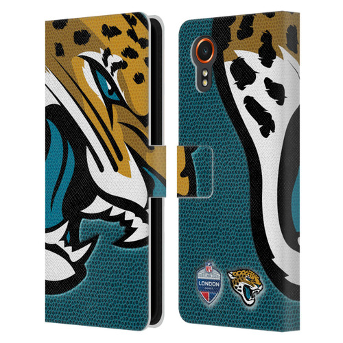 NFL 2024 International Games London Jaguars Leather Book Wallet Case Cover For Samsung Galaxy Xcover7 5G