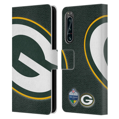 NFL 2024 International Games São Paulo Packers Leather Book Wallet Case Cover For Sony Xperia 5 IV