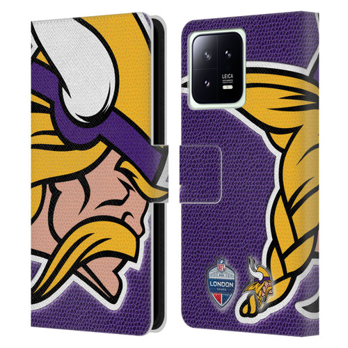 NFL 2024 International Games London Vikings Leather Book Wallet Case Cover For Xiaomi 13 5G