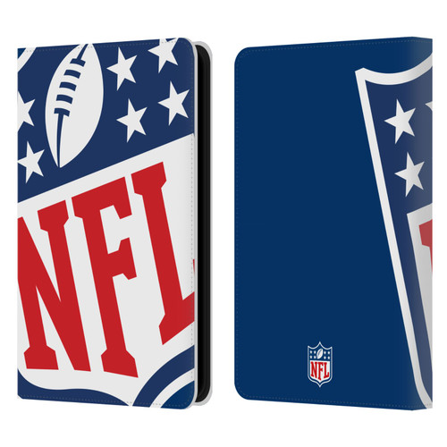 NFL Shield Oversized Leather Book Wallet Case Cover For Amazon Kindle Paperwhite 5 (2021)