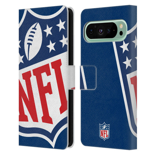 NFL Shield Oversized Leather Book Wallet Case Cover For Google Pixel 9 Pro XL