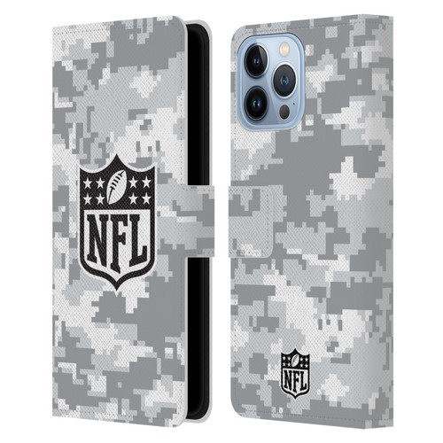 NFL Shield Digital Camouflage Leather Book Wallet Case Cover For Apple iPhone 13 Pro Max