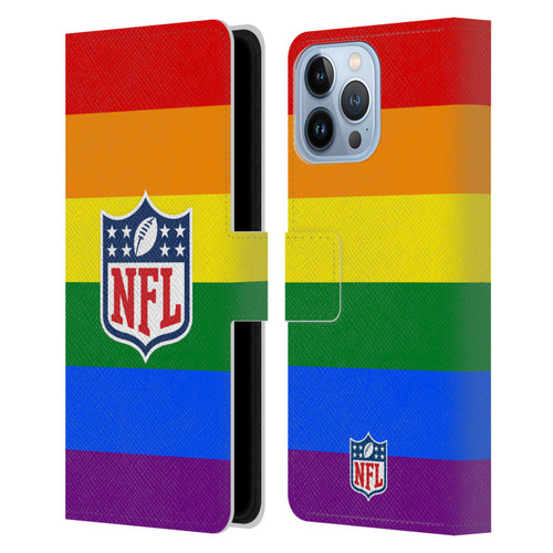 NFL Shield Pride Leather Book Wallet Case Cover For Apple iPhone 13 Pro Max