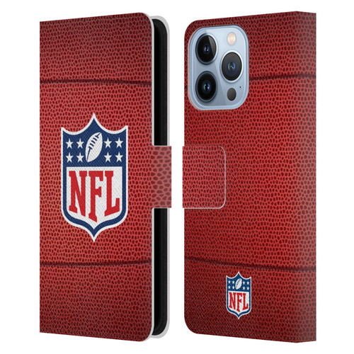 NFL Shield Football Leather Book Wallet Case Cover For Apple iPhone 13 Pro