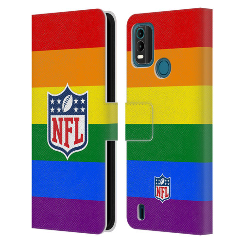 NFL Shield Pride Leather Book Wallet Case Cover For Nokia G11 Plus