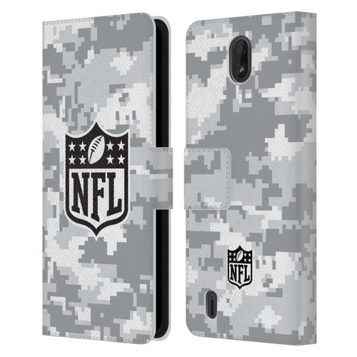 NFL Shield Digital Camouflage Leather Book Wallet Case Cover For Nokia C01 Plus/C1 2nd Edition