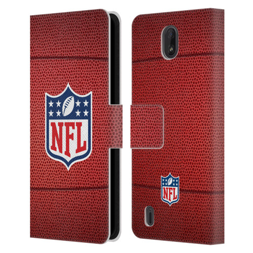 NFL Shield Football Leather Book Wallet Case Cover For Nokia C01 Plus/C1 2nd Edition
