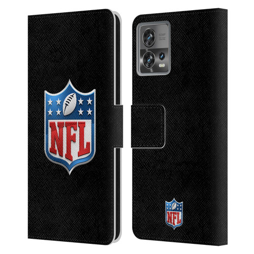 NFL Shield 3D Leather Book Wallet Case Cover For Motorola Moto Edge 30 Fusion
