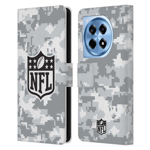 NFL Shield Digital Camouflage Leather Book Wallet Case Cover For OnePlus 12R