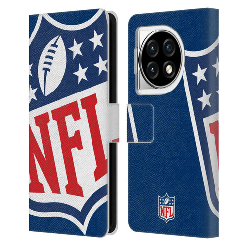 NFL Shield Oversized Leather Book Wallet Case Cover For OPPO OnePlus Ace 3 5G