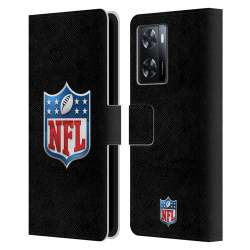 NFL Shield 3D Leather Book Wallet Case Cover For OPPO A57s