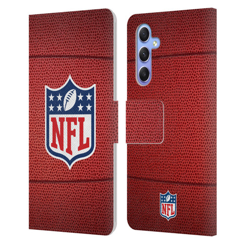 NFL Shield Football Leather Book Wallet Case Cover For Samsung Galaxy A34 5G