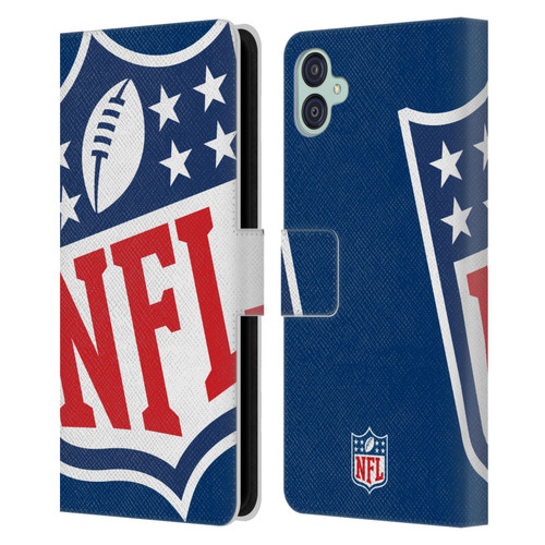 NFL Shield Oversized Leather Book Wallet Case Cover For Samsung Galaxy M04 5G / A04e