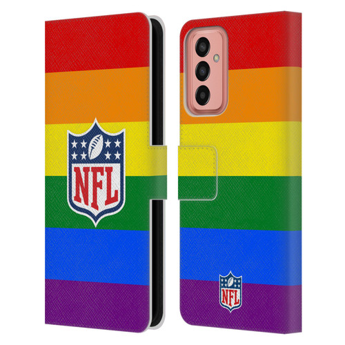 NFL Shield Pride Leather Book Wallet Case Cover For Samsung Galaxy M13 (2022)
