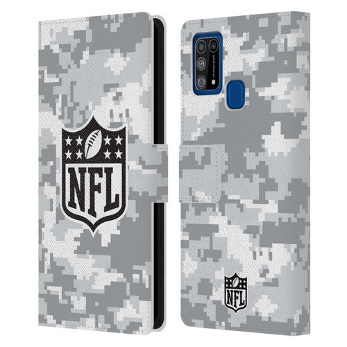 NFL Shield Digital Camouflage Leather Book Wallet Case Cover For Samsung Galaxy M31 (2020)
