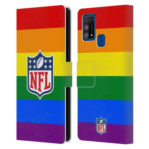 NFL Shield Pride Leather Book Wallet Case Cover For Samsung Galaxy M31 (2020)
