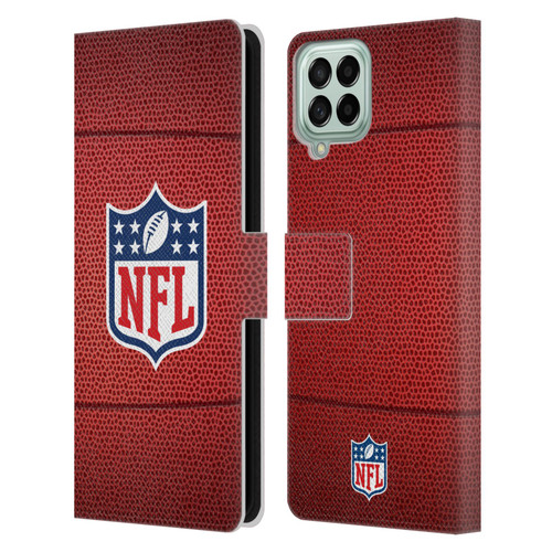 NFL Shield Football Leather Book Wallet Case Cover For Samsung Galaxy M53 (2022)