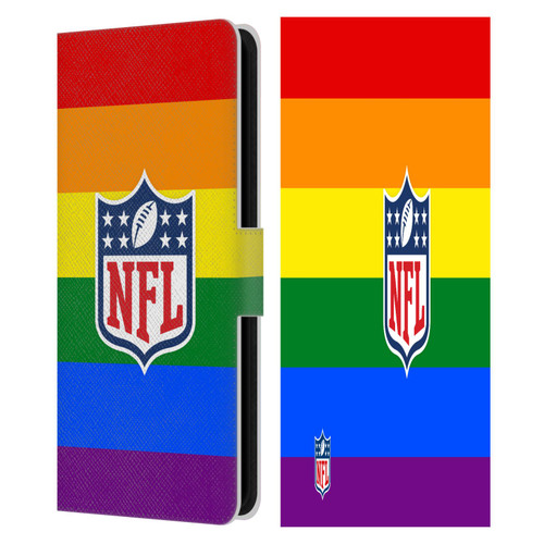 NFL Shield Pride Leather Book Wallet Case Cover For Samsung Galaxy S23 FE 5G
