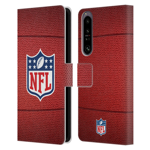 NFL Shield Football Leather Book Wallet Case Cover For Sony Xperia 1 IV
