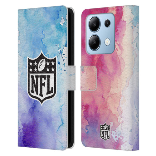 NFL Shield Watercolor Leather Book Wallet Case Cover For Xiaomi Redmi Note 13/13 Pro 5G