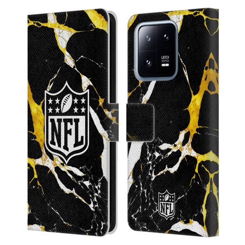NFL Shield Marble Leather Book Wallet Case Cover For Xiaomi 13 Pro 5G